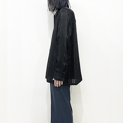 URU [ CUPRA REGULAR COLLAR L/S SHIRTS ] BLACK