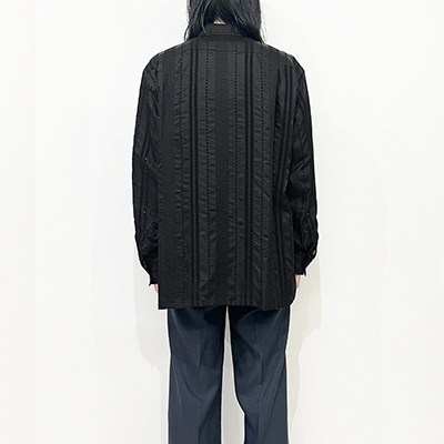 URU [ CUPRA REGULAR COLLAR L/S SHIRTS ] BLACK