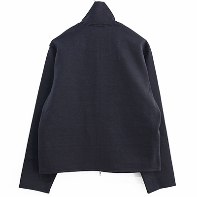 MATSUFUJI [ Melange Rib Zip Up Jacket ] NAVY