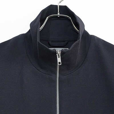 MATSUFUJI [ Melange Rib Zip Up Jacket ] NAVY