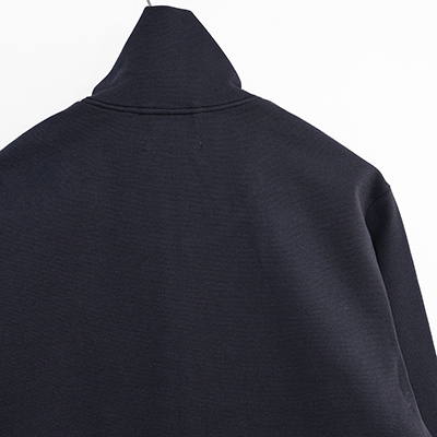 MATSUFUJI [ Melange Rib Zip Up Jacket ] NAVY