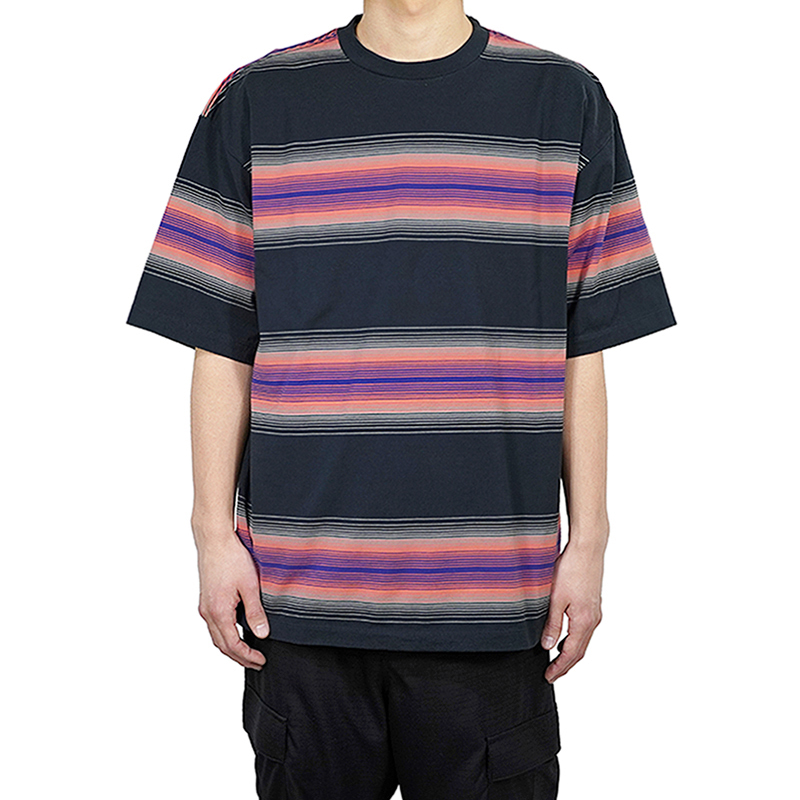 UNUSED US2187 オンブレボーダーTシャツ size1 UNUSED US2187 オンブレボーダーTシャツ size1