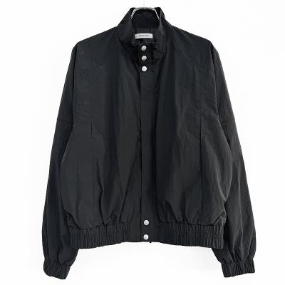 MATSUFUJI [ Stand Collar Nylon Jacket ] BLACK
