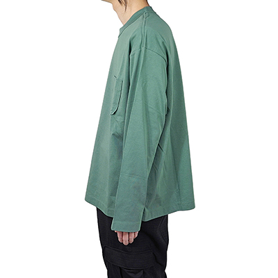 MATSUFUJI [ Long Sleeve Pocket T-shirt ] GREEN