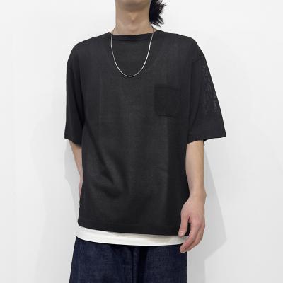 crepuscule [ Washi Knit T-Shirt ] BLACK