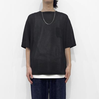 crepuscule [ Washi Knit T-Shirt ] BLACK