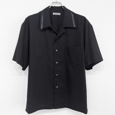 MATSUFUJI [ Open Collar Twill Shirt ] BLACK