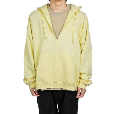 DAIRIKU [ "Water-Repellent" Skipper Cut off Hoodie ]