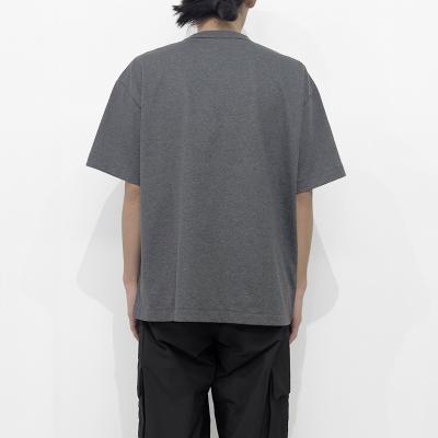 MATSUFUJI [ Embroidery Short Sleeve T-shirt ] CHARCOAL