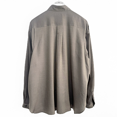 MATSUFUJI [ Cupro Amundsen Utility Shirt ] CHARCOAL