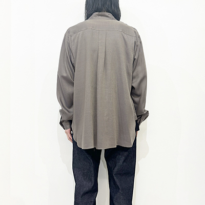 MATSUFUJI [ Cupro Amundsen Utility Shirt ] CHARCOAL