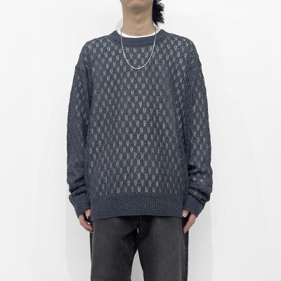 URU [ CREW NECK KNIT ] GRAY
