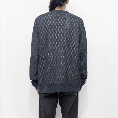 URU [ CREW NECK KNIT ] GRAY