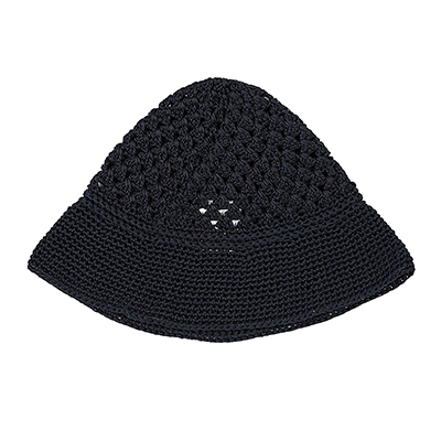 SHINYAKOZUKA [ HAND CROCHET HAT ] BLACK