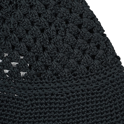 SHINYAKOZUKA [ HAND CROCHET HAT ] BLACK