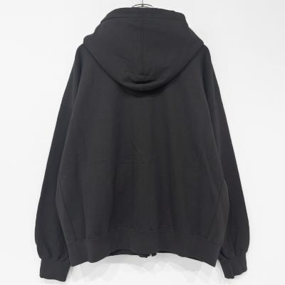 refomed [ "KINCHAKU" ZIPUP HOODIE ] CHARCOAL