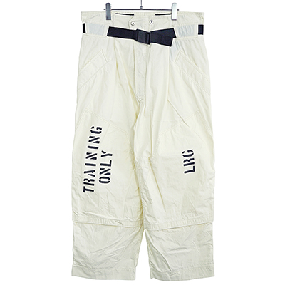 ESSAY [ MILITARY OVER PANTS (P-4) ] WHITE