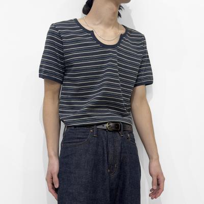 SUGARHILL [ STRIPE TIGHT TEE ] DARK NAVY