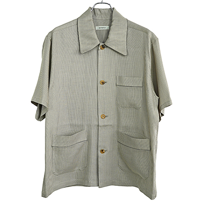 MATSUFUJI [ Dobby Weave Short Sleeve Shirt ] BEIGE | ロイド・エフ