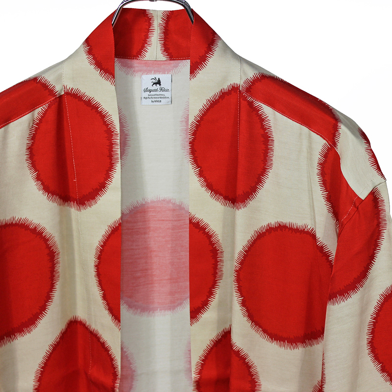 Sasquatchfabrix. [ SUN DOTS H/S HAORI ] BEIGE×RED | ロイド・エフ 