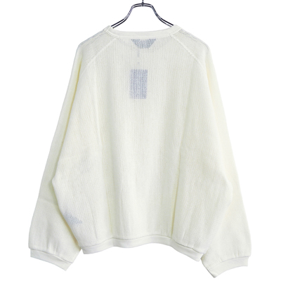 ESSAY [ RUSSEL MESH SWEATER (TS-1) ] WHITE | ロイド・エフ