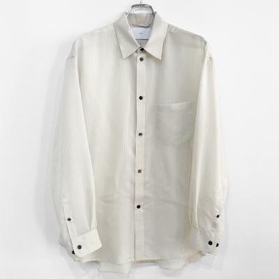 SUGARHILL [ SHEER STRIPE SHIRTS LOOSE FIT ] WHITE STRIPE