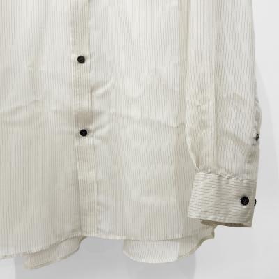 SUGARHILL [ SHEER STRIPE SHIRTS LOOSE FIT ] WHITE STRIPE
