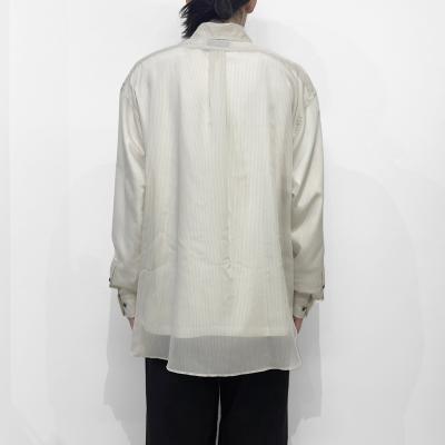 SUGARHILL [ SHEER STRIPE SHIRTS LOOSE FIT ] WHITE STRIPE