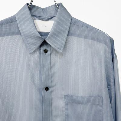 SUGARHILL [ SHEER STRIPE SHIRTS LOOSE FIT ] BLUE STRIPE