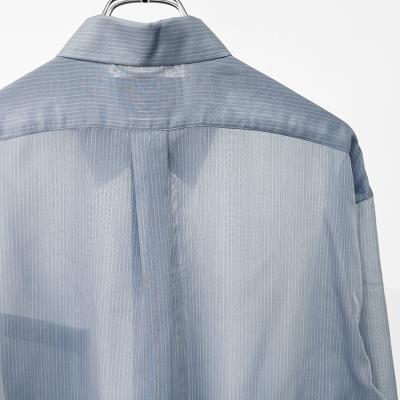 SUGARHILL [ SHEER STRIPE SHIRTS LOOSE FIT ] BLUE STRIPE