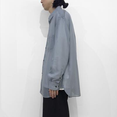 SUGARHILL [ SHEER STRIPE SHIRTS LOOSE FIT ] BLUE STRIPE