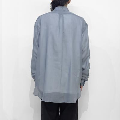 SUGARHILL [ SHEER STRIPE SHIRTS LOOSE FIT ] BLUE STRIPE