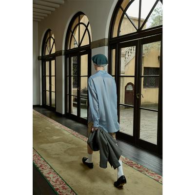 SUGARHILL [ SHEER STRIPE SHIRTS LOOSE FIT ] BLUE STRIPE