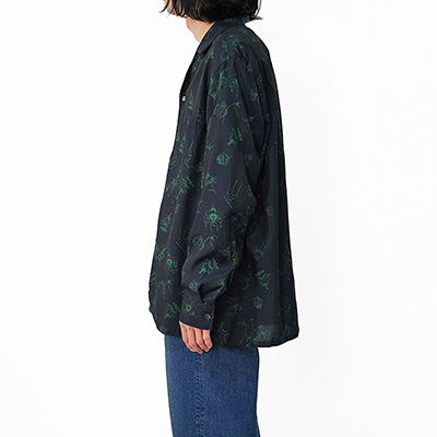 URU [ LONG SLEEVE SHIRTS ] D.NAVY