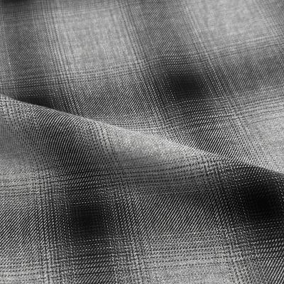 ESSAY [ SHADOW CHECK OPEN COLLAR SHIRT (SH-1) ] GREY CHECK