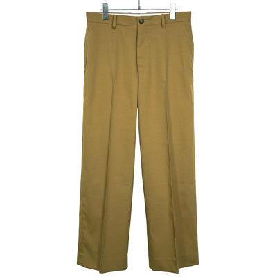 Sasquatchfabrix. [ "WORK" WIDE SILHOUETTE SLACKS ] BEIGE