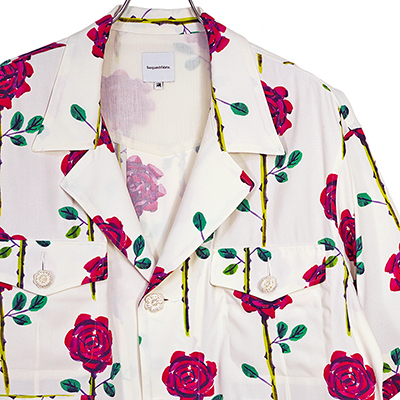 Sasquatchfabrix. [ ROSE SAFARI H/S SHIRT ] WHITE