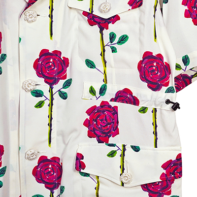 Sasquatchfabrix. [ ROSE SAFARI H/S SHIRT ] WHITE