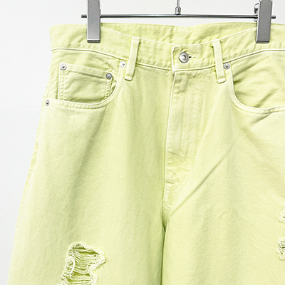 URU [ COTTON DENIM PANTS ] L.YELLOW