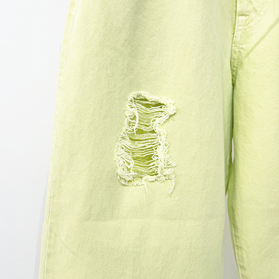 URU [ COTTON DENIM PANTS ] L.YELLOW