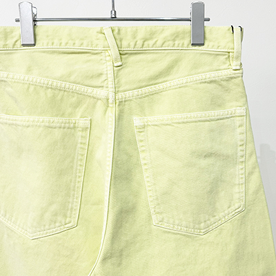 URU [ COTTON DENIM PANTS ] L.YELLOW