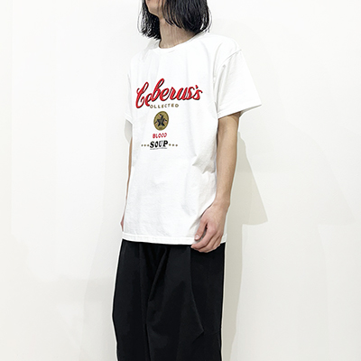 ESSAY [ WHITE PRINT T-SHIRT (TS-3) ] CERBERUS