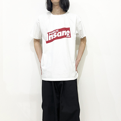 ESSAY [ WHITE PRINT T-SHIRT (TS-3) ] INSANE