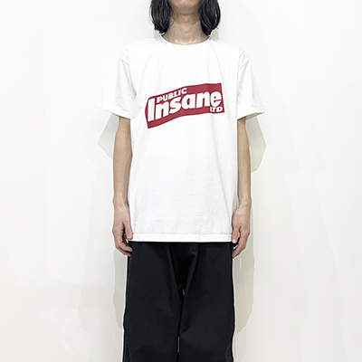 ESSAY [ WHITE PRINT T-SHIRT (TS-3) ] INSANE