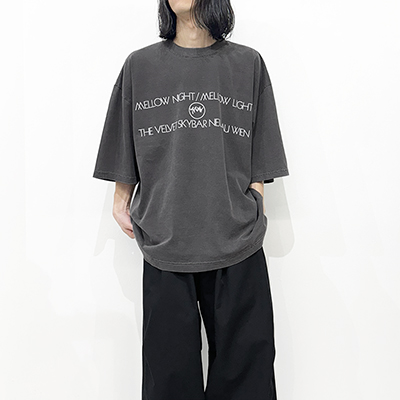 ESSAY [ PIGMENT DROPSHOULDER T-SHIRT (TS-5) ] CHARCOAL