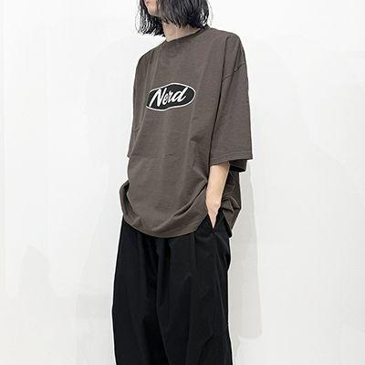 ESSAY [ PIGMENT DROPSHOULDER T-SHIRT (TS-5) ] BROWN