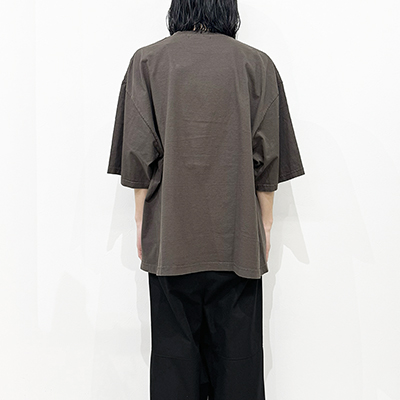 ESSAY [ PIGMENT DROPSHOULDER T-SHIRT (TS-5) ] BROWN