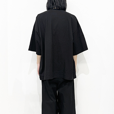 ESSAY [ PIGMENT DROPSHOULDER T-SHIRT (TS-5) ] BLACK