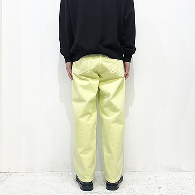 URU [ COTTON DENIM PANTS ] L.YELLOW