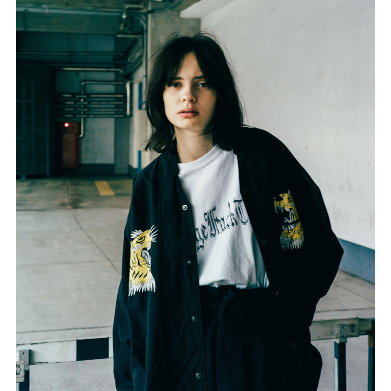 ESSAY [ SUKAJAN TIGER SHIRT (SH-4) ] BLACK | ロイド・エフ  